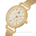 REWARD RD22004L Relógios femininos de quartzo Relojes femininos de luxo chique de marca superior em aço inoxidável.